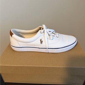 Polo Ralph Lauren Thorton Canvas Low-Top Sneaker White Men's 11 — Gently Used